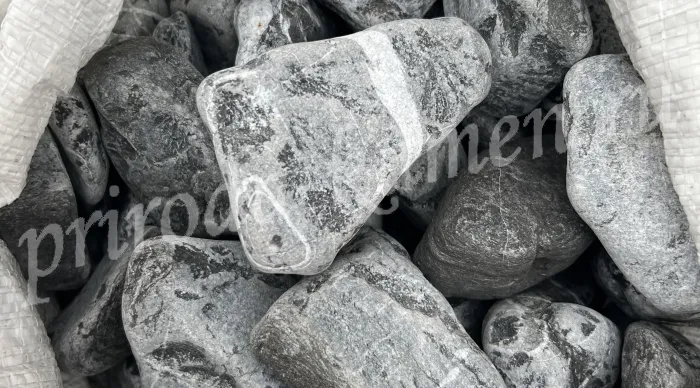 Шебень галтованный мрамор «черный»