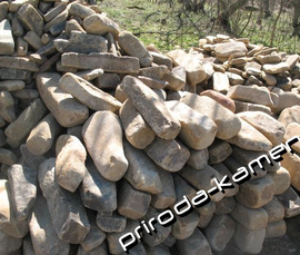 Галька плашка-речная для мощения