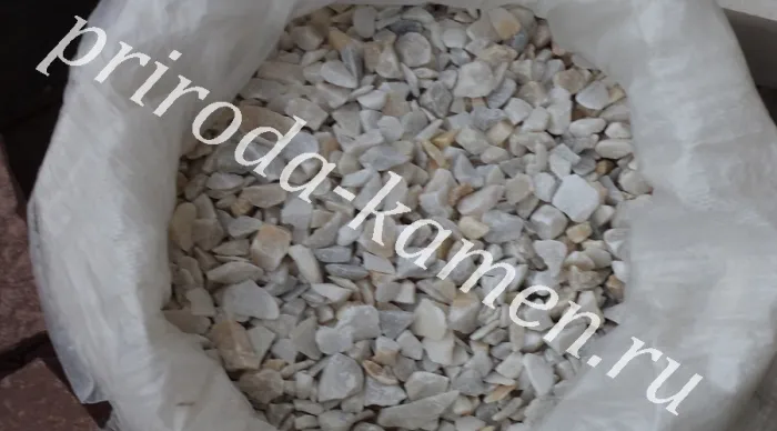 Крошка (щебень) мрамор «белый»