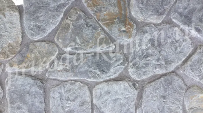 Галтованный плитняк песчаник «Дракон серо-синий (лазурит)»